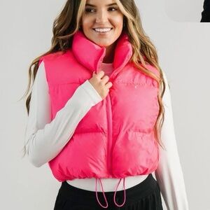 ZYIA Hot Pink Puffer Vest